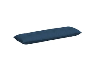 Coussin de dos, coussin de dossier bleu 160 x 19 x 50 cm tissu cf54514