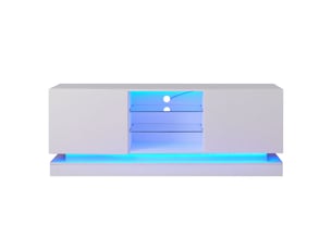 Meuble tv coloris blanc 160 cm