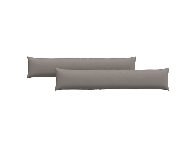 Lot de 2 coussins de canapé, coussins décoratifs tissu taupe 200 x 40 cm cf58955 - Conforama A