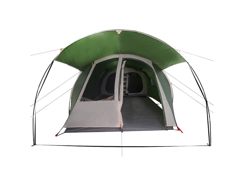  Tente tunnel, tente de camping 4 personnes vert et blanc shl28883  - Conforama E