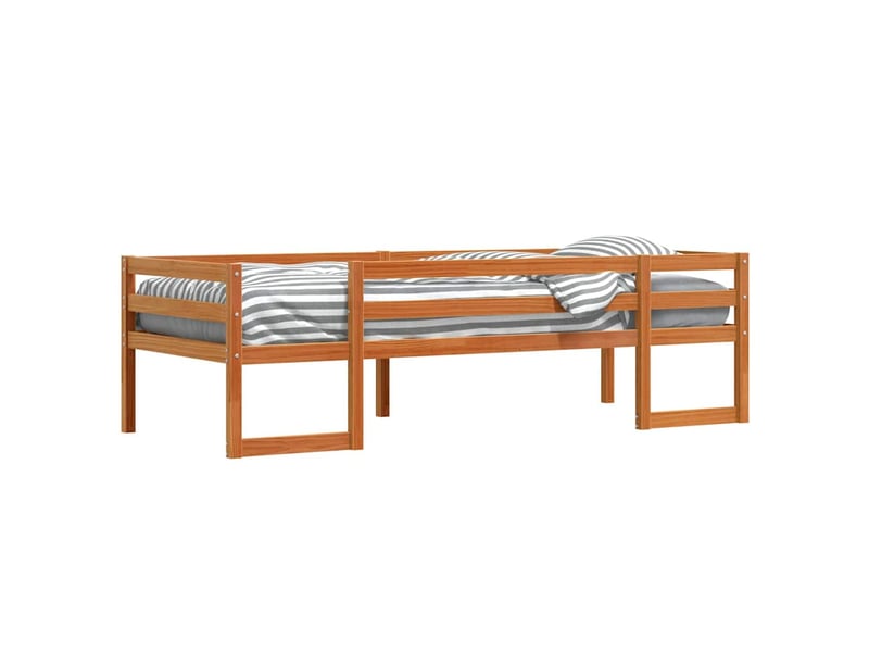  Cadre de lit pour enfants - lit jeune sans matelas  marron 80x200 cm  - Conforama D