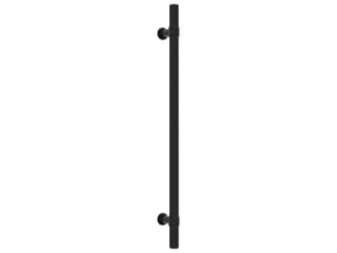 Bouton de porte, 224 mm, noir.