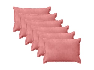 Lot de 6 coussins avec oreiller, coussins décoratifs houten rose fløjl cf51273
