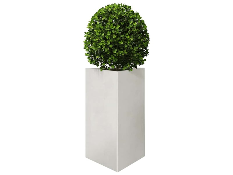  Jardinière - bac à fleurss 2 pcs triangulaire 50x43x75 cm acier inoxydable  - Conforama D