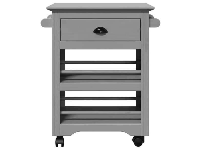  Desserte de cuisine, chariot de rangement bodo gris 67,5x45x80 cm  - Conforama D