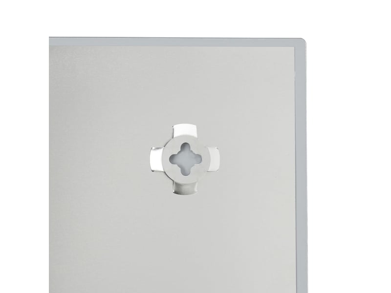  Tableau mémo magnétique moderne horizontal ou vertical 100 x 60 x 0,4 cm en verre blanc 13_0006038  - Conforama C
