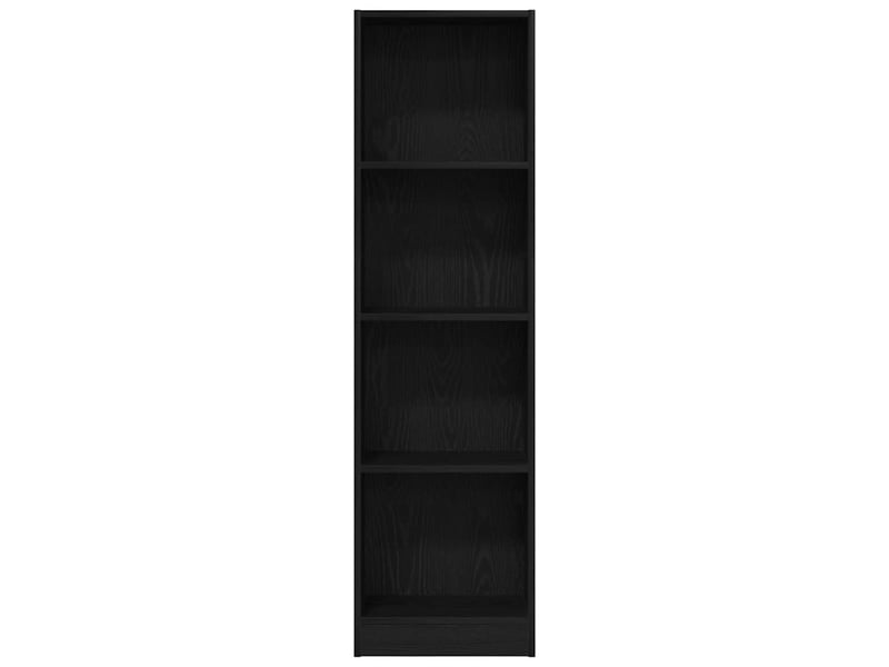 Bibliothèque, meuble de rangement salon en chêne noir 40 x 24 x 143 cm bois d'ingénierie - Conforama D