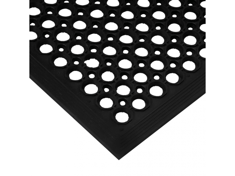  Paillasson rectangulaire en caoutchouc 45x75 cm - comfortxl 155659 - Conforama D