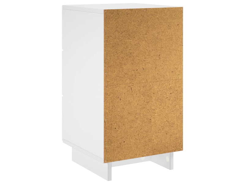 Table de chevet - cabinet de chevet - table de nuit 2 pièces blanc 33,5 x 34,5 x 60 cm - Conforama E