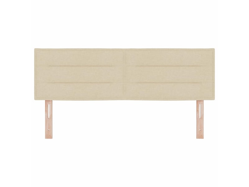  Tête de lit - panneau de tête de lit crème 144 cm tissu  - Conforama D