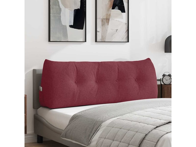  Coussin de dos, coussin de dossier bordeaux 140 x 24 x 50 cm tissu cf54583  - Conforama B