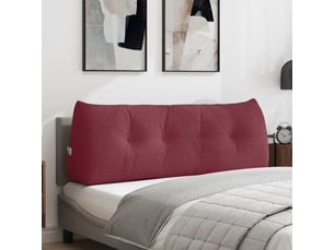 Coussin de dos, coussin de dossier bordeaux 140 x 24 x 50 cm tissu cf54583