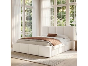 Lit 2 places 180x200 cm    coloris beige