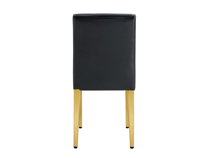 Lot de 6 chaises de salle à manger noires et dorées homvra - Conforama D