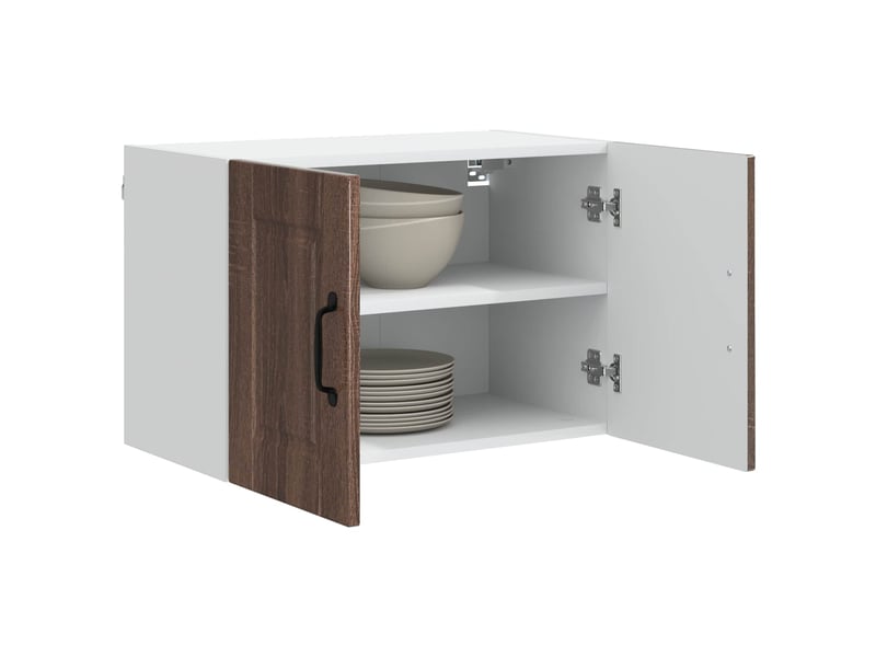  Meuble mural de cuisine | armoire de cuisine 2 pcs chêne brun bois d'ingénierie shl2309  - Conforama C