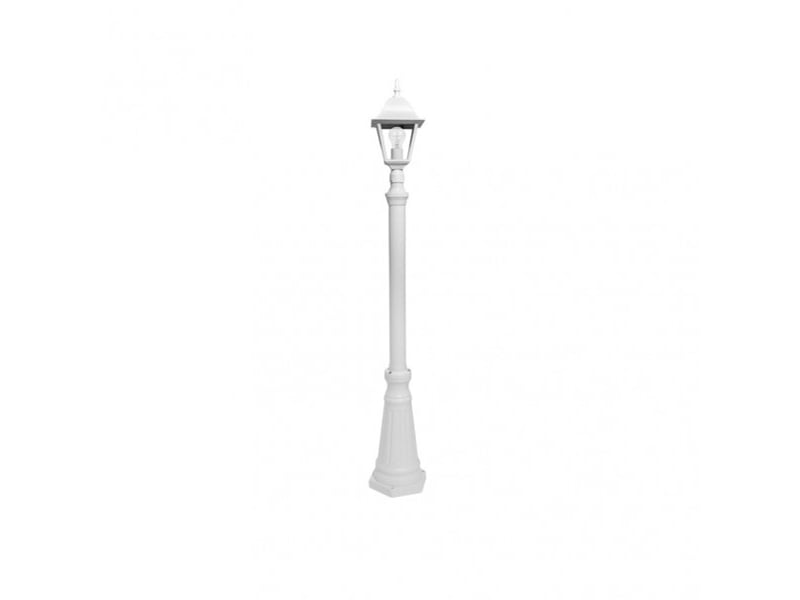  Lampadaire extérieur fabrilamp spica 1 x e27 blanc ip44 147-220 x 20 x 20 cm 149241001 - Conforama C