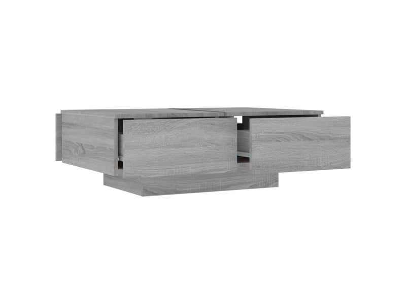  Table basse rectangulaire | table de salon sonoma gris 90x60x31 cm bois d'ingénierie  - Conforama D