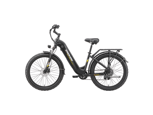 Vélo électrique 26  sinohon ak26, pneus larges, freins hydrauliques, noir