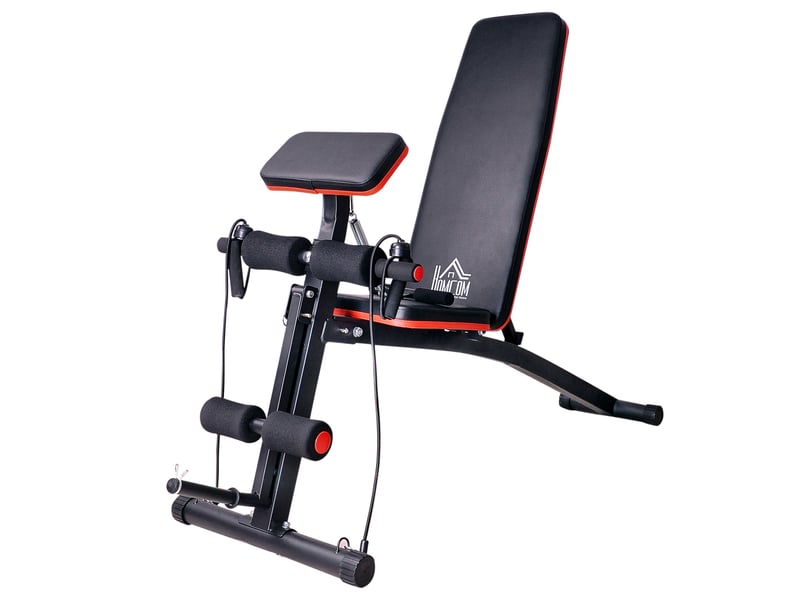  Banc de musculation 160x54x106 cm multifonction métal noir  - Conforama A