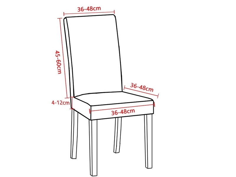  Housse de chaise extensible lot de 4 pour décor salle à manger restaurant hôtel  - Conforama B