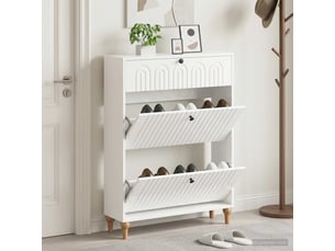 Meuble à chaussures 3 paire(s)  <strong></strong>  <strong></strong> coloris blanc