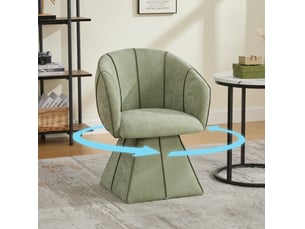 Fauteuil fixe pivotant <strong>MAISENTIEL</strong> <strong></strong> Tissu vert vendu A l'unité