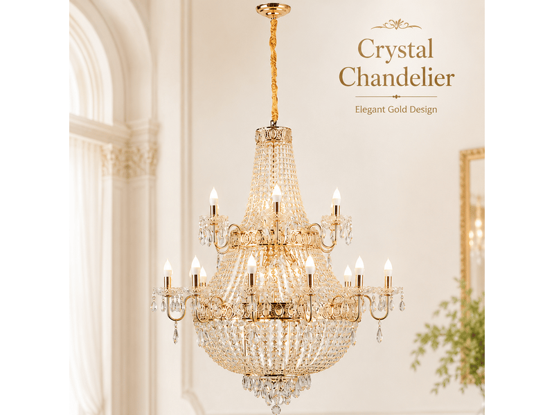  Lustre lanterne en cristal b – éclairage 3 couleurs ASLED-819 - Conforama B