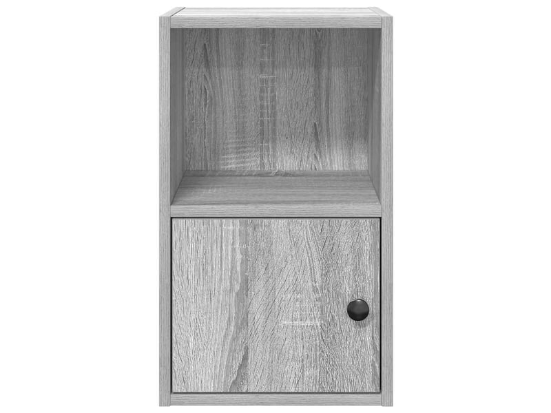  Bibliothèque, meuble de rangement salon sonoma gris 31x24x52 cm bois d'ingénierie  - Conforama E