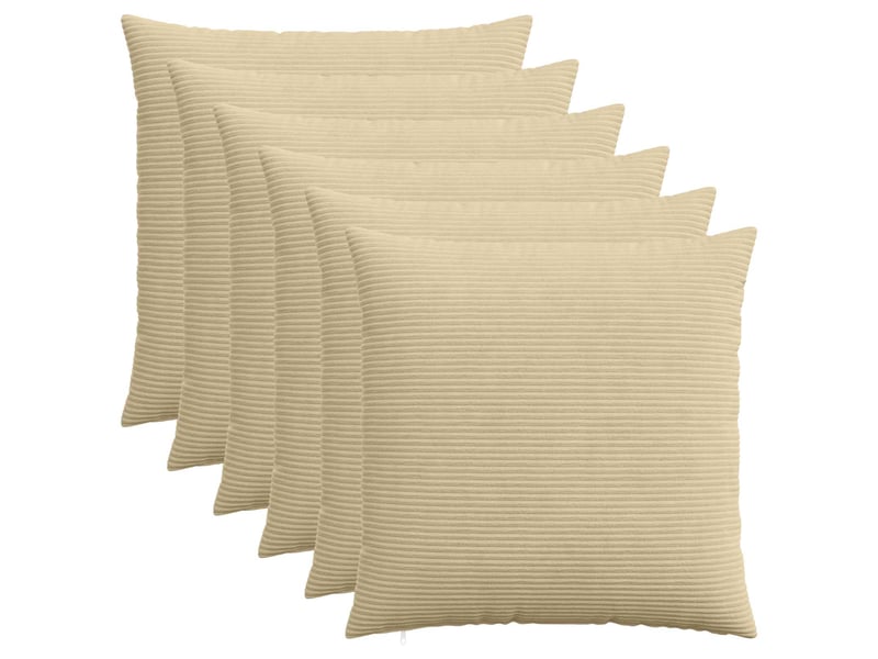 Lot de 6 housses de coussin heerlen vert gris 80 x 80 cm cf49949 - Conforama B