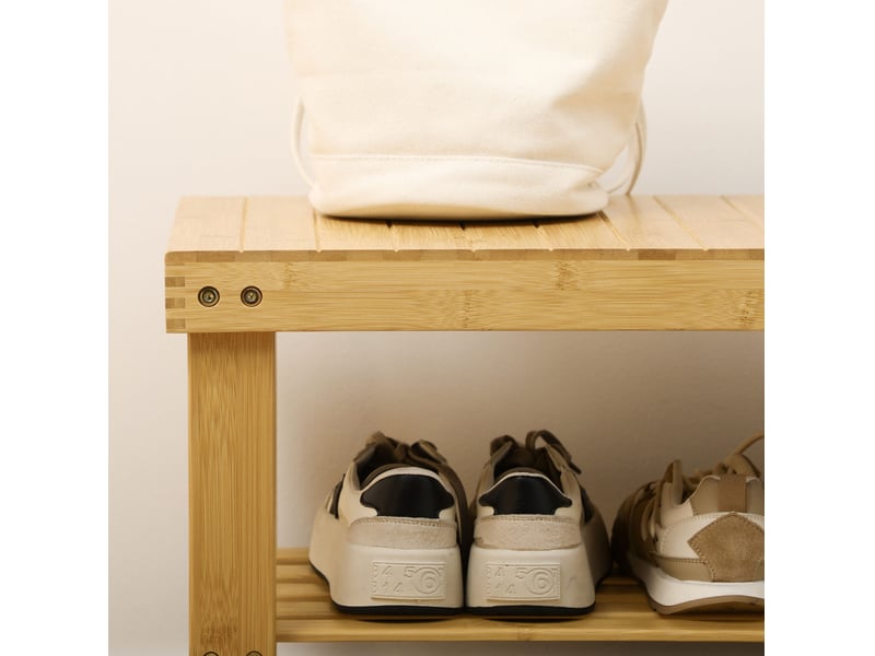  Banc à chaussures 70x28x45 cm 3 niveaux naturel  - Conforama C