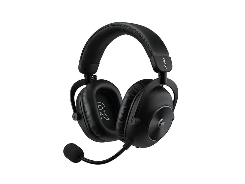  Casque gaming sans fil et filaire pro x3 lightspeed avec micro boom, noir, bluetooth et 3,5 mm aux, technologie lightspeed faible latence 1-23424287 - Conforama A