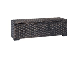 Boîte de rangement, coffre de rangement noir 110x35x45 cm