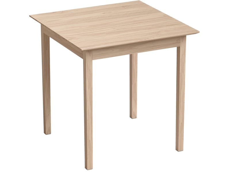 Table de salle à manger carrée 75 x 75 cm en bois de pin, 2 places, style campagne et design moderne pour petits espaces - Conforama A