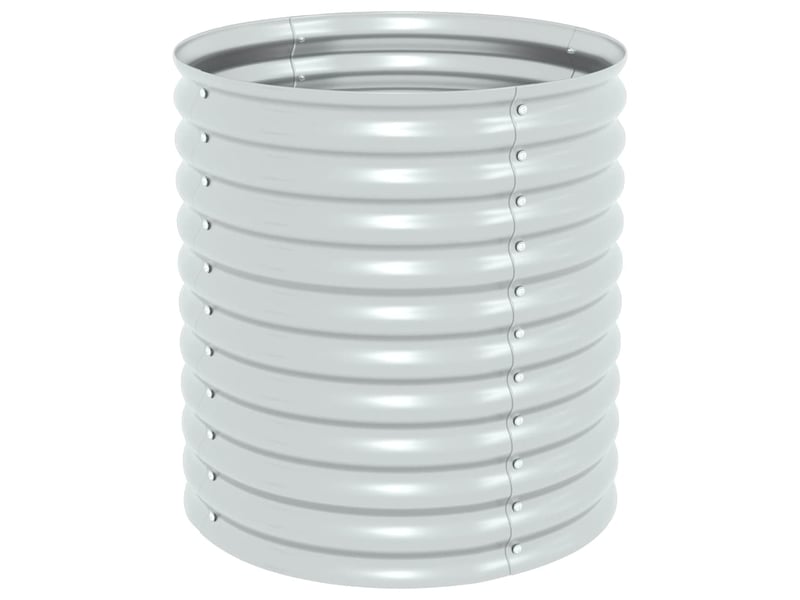  Jardinière - lit surélevé de jardin 80x80x81 cm acier galvanisé argenté  - Conforama A