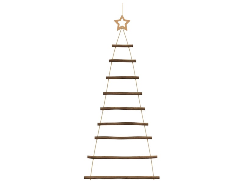  Sapins de noël - arbre de noël suspendus avec étoiles supérieures 2 pièces 55 x 120 cm branche naturelle  - Conforama D
