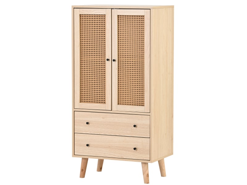 Salle à manger salon buffet - table tv avec portes et tiroirs buffet avec avec grand espace de rangement -couleur bois,60*40*120cm - Conforama A