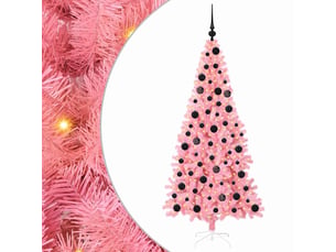 Sapin de noël - arbre de noël rose 180 cm pvc