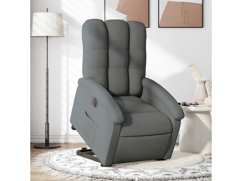 Fauteuil inclinable électrique, fauteuil relax salon gris foncé tissu shl49168 - Conforama B