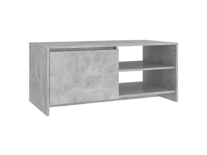  Table basse rectangulaire | table de salon gris béton 102x50x45 cm bois d'ingénierie  - Conforama A