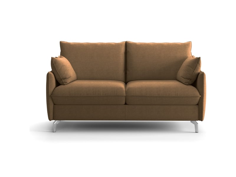  Canapé droit convertible 3 places en tissu chenille moka - ouverture express - astoria Astoria - Conforama A