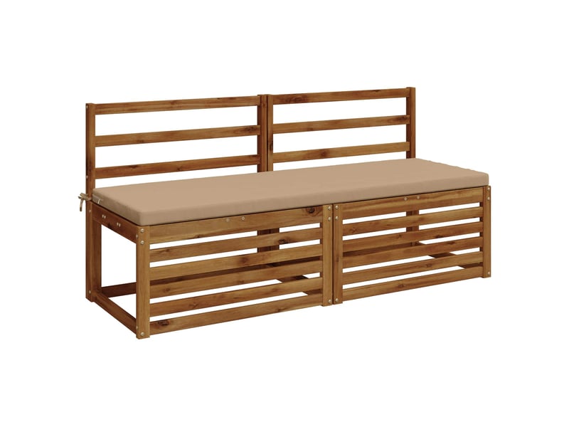  Lot de 2 coussins de banc, coussins d'assise soest 100 % polyester sable cf57431  - Conforama C