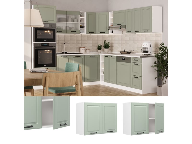 Vicco armoire en verre, mint campagneblanc, 80cm - Conforama D