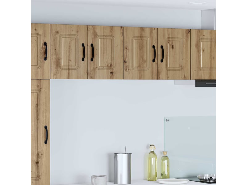  Meuble mural de cuisine | armoire de cuisine 2 pcs chêne artisanal shl8759  - Conforama B