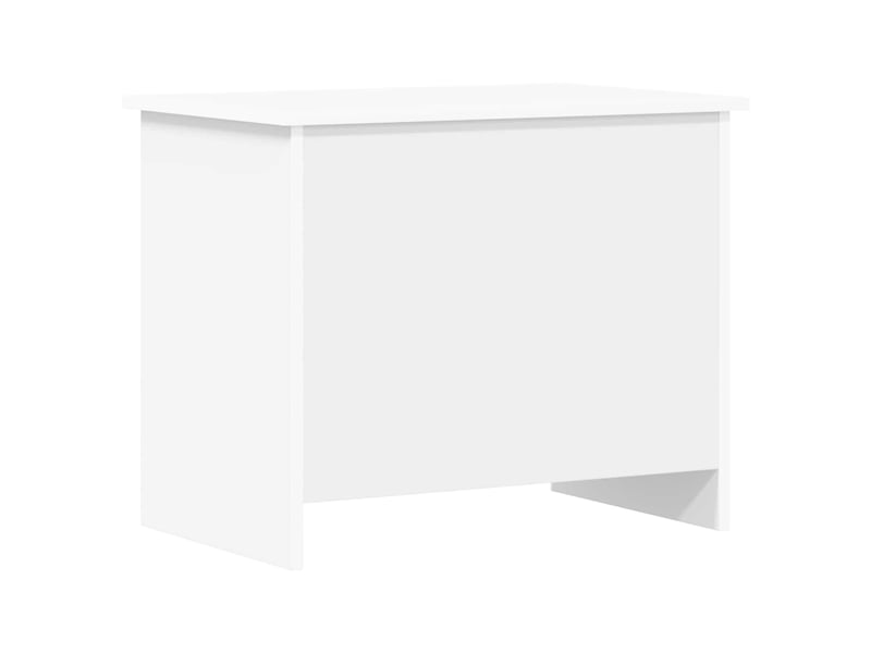  Coffre de rangement blanc 60x40x50 cm bois d'ingénierie  - Conforama A