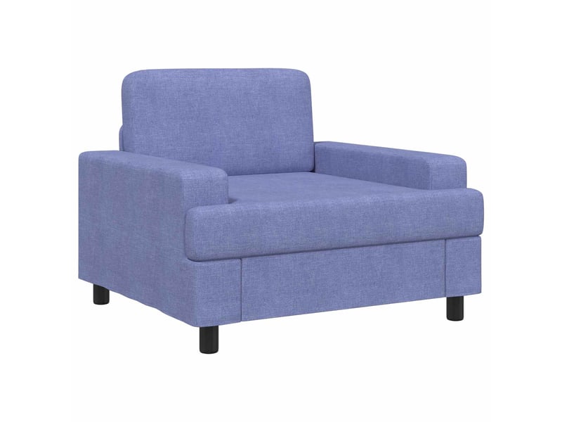  Vidaxl fauteuil bleu denim tissu  - Conforama A