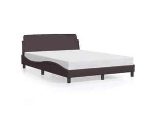 Lit 2 places 140x190 cm coloris marron