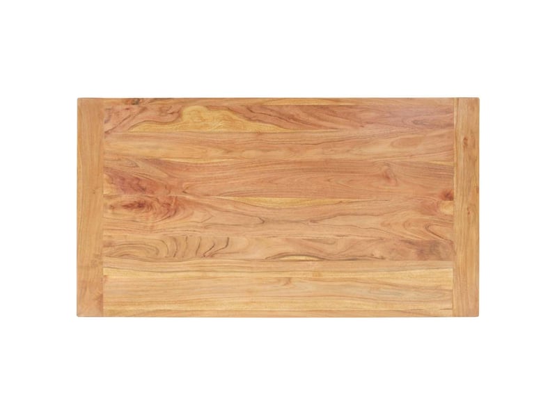  Table basse rectangulaire | table de salon 110x60x35 cm bois d'acacia massif et finition miel  - Conforama C