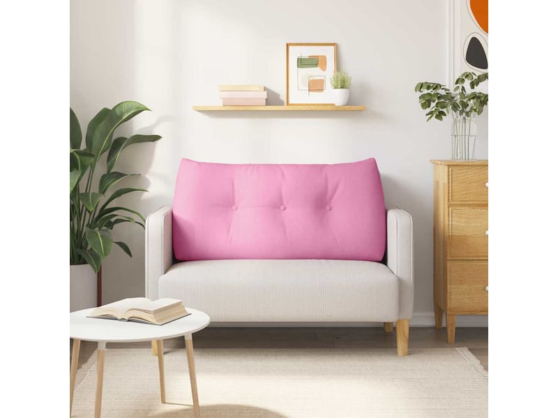  Coussin de dos, coussin de dossier rose 100 x 24 x 50 cm tissu cf54962  - Conforama D
