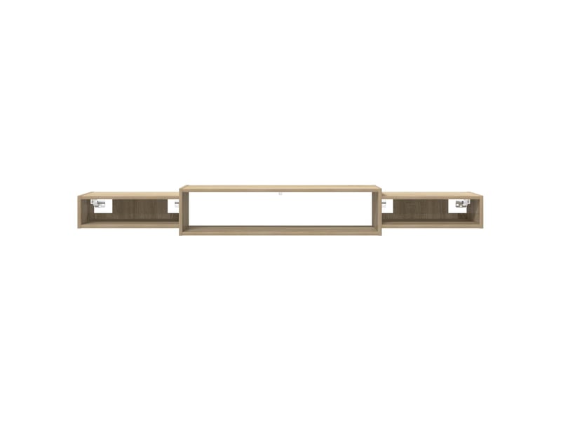  Meuble tv - banc tv - meuble de rangement mural montage mural chêne sonoma 180 x 28 x 21 cm  - Conforama E