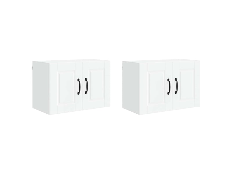  Meuble mural de cuisine | armoire de cuisine 2 pcs blanc bois d'ingénierie shl5663  - Conforama A
